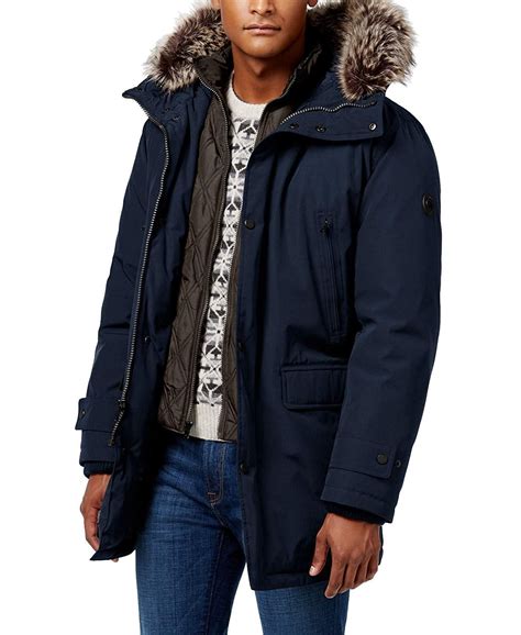 michael michael kors men's hooded bib snorkel coat|Michael Michael Kors Men's Snorkel Coat .